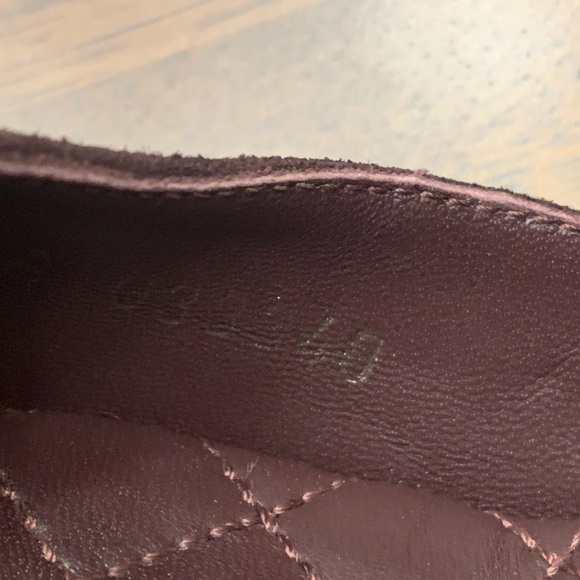 Channel suede calfskin dark purple heels size 37 - Picture 9 of 12